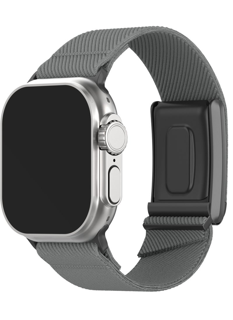 TEMPO Nylon Sport Band compatible with Apple Watch and Whoop 4.0, Hybrid watch band - Odor-resistant breathable sport Strap adjustable fabric wristband for Whoop 4.0 and iWatch 49mm, 46mm, 45mm, 44mm, 42mm  - Image 1