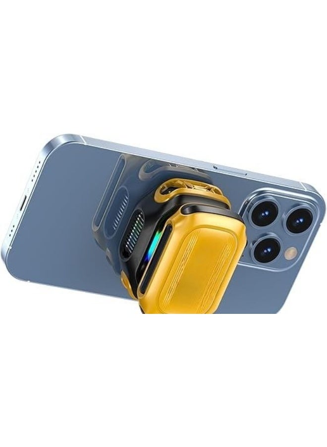 Mobile Phone Cooler with Digital Display & RGB Light – Portable Semiconductor Radiator Fan with Battery Pack for Gaming & Live Streaming - Image 3