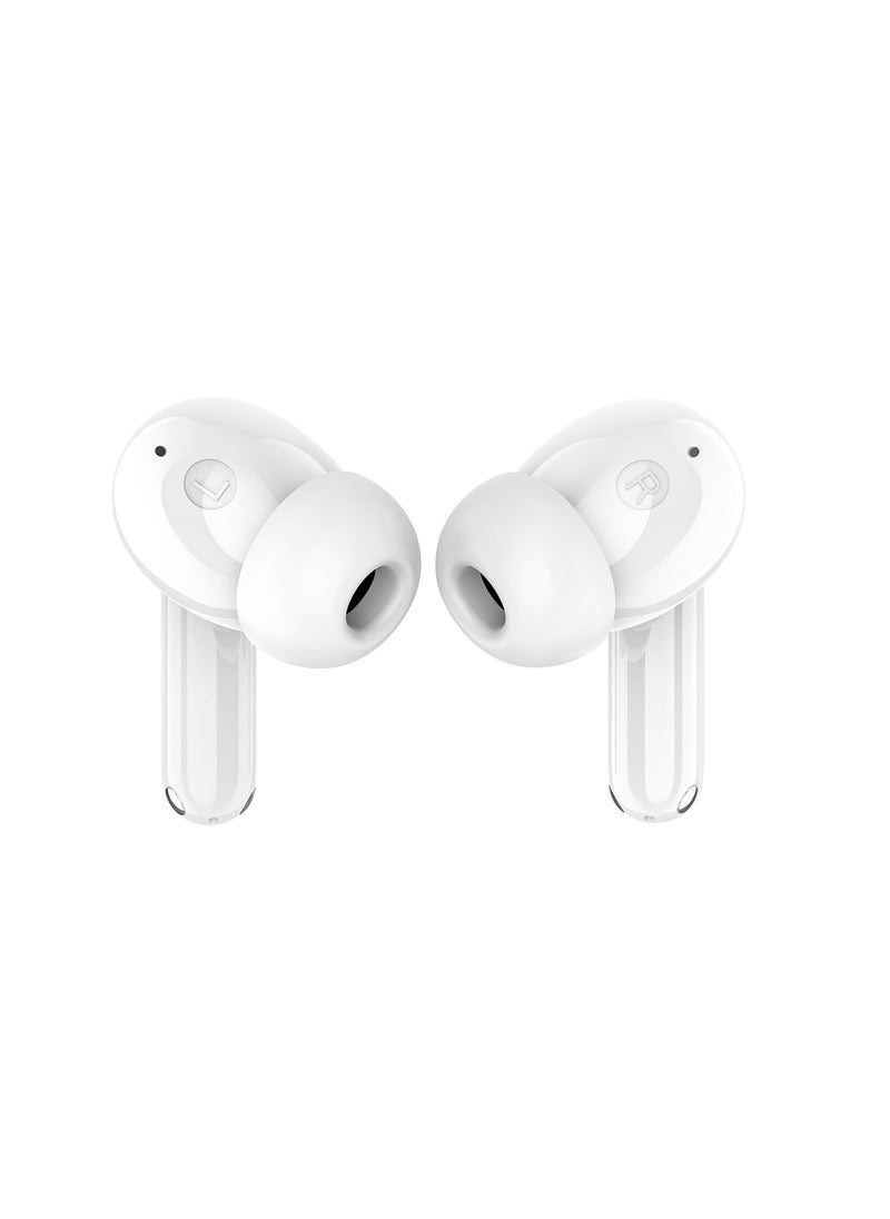 Cellairis - VOGUE P TWS Wireless Earbuds, (ANC) ACTIVE NOISE CANCELLATION, ENC ENVIRONMENTAL NOISE CANCELLATION, In-Ear Bluetooth V5.3 + EDR, WATER RESISTANT (IPX4) , Light-Weight Earphones - White - Image 1