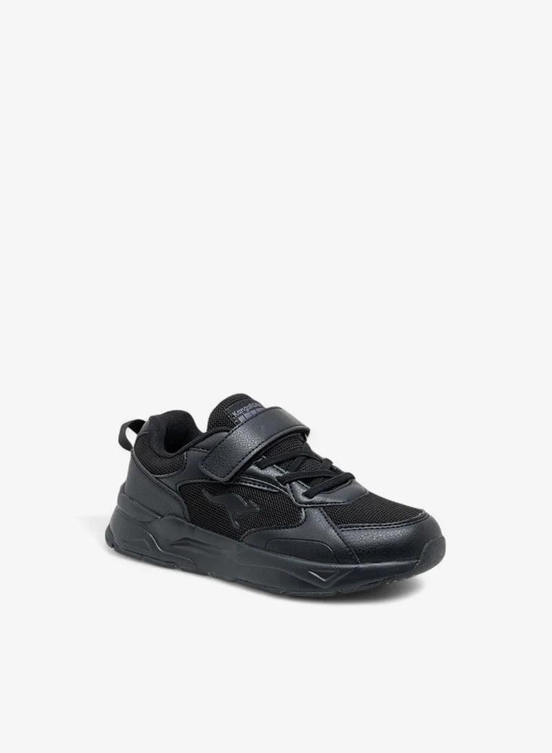 kangaROOS Boys' Textured Sports Shoes with Hook and Loop Closure