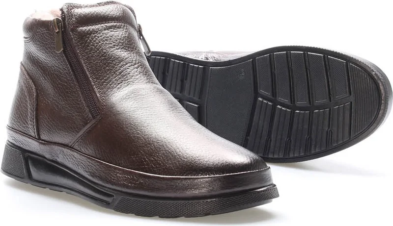 فاست ستيب Leather Fur Men's Sports Boots 724KMA22