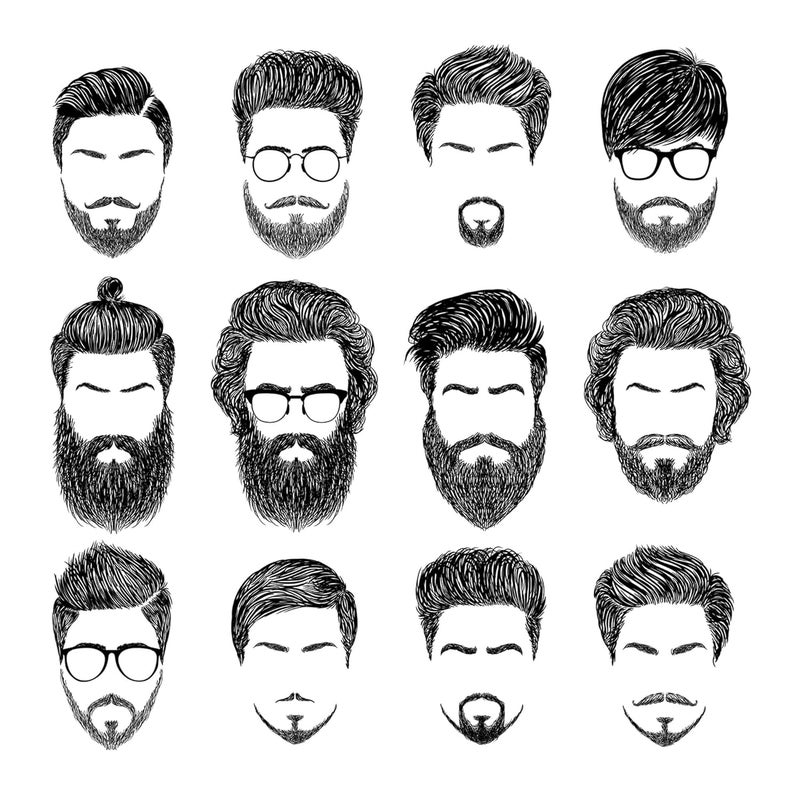TecUnite 4 Pieces Mustache Scissors Grooming Kit for Men, Beard Trimmer Set, 2 Small Combs and 2 Scissors Beard Trimming Kit with Storage Bag Box - Image 5