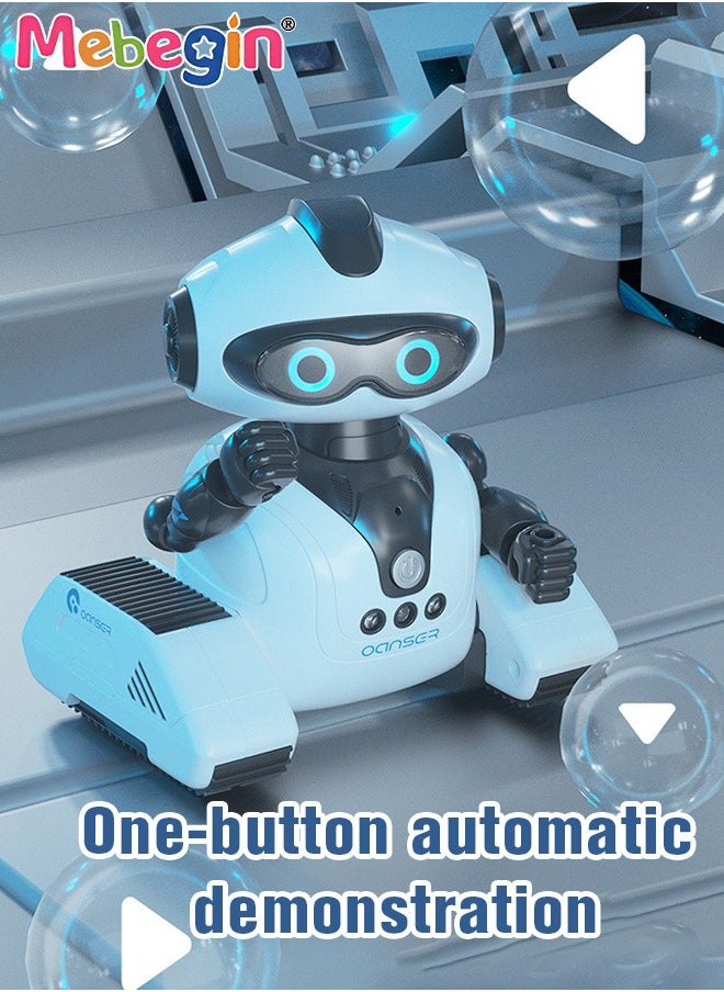 MEBEGIN - Robot Toy with Flexible Joints and Gesture Sensing, Remote Control Robot Toy, Rechargeable RC Robot with Dynamic Music, Popular Science and Intelligent Programming, Creative Moving Toy with Cute Appearance, Ideal Gift for Kids Aged 8+ - Image 1