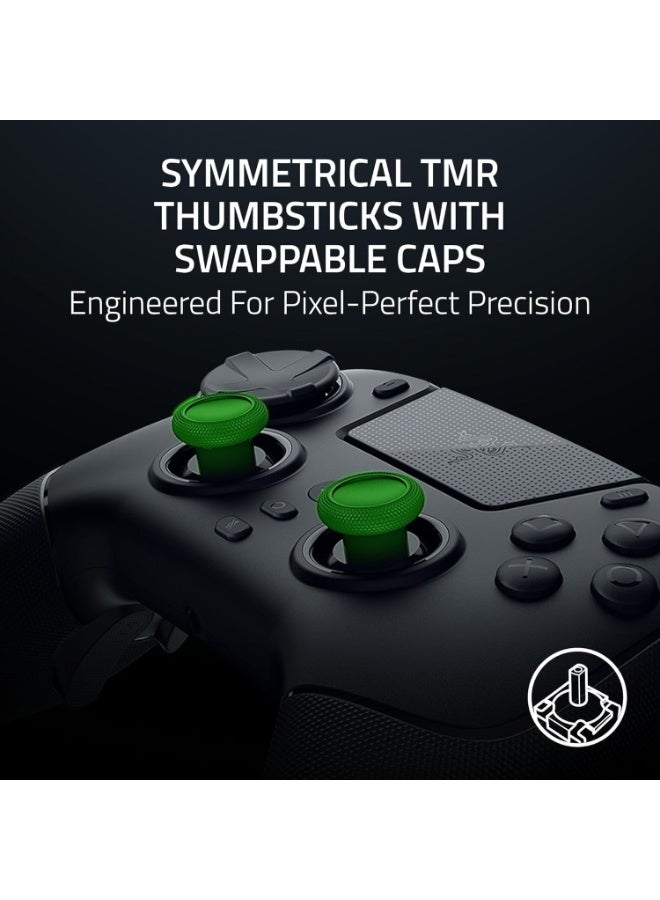 RAZER Raiju V3 Pro Wireless Esports Controller for PlayStation 5 & PC: 4 Removable Mouse Click Back Buttons & 2 Claw Grip Bumpers, Symmetrical TMR Thumbsticks, Razer Pro HyperTriggers - Black - Image 3