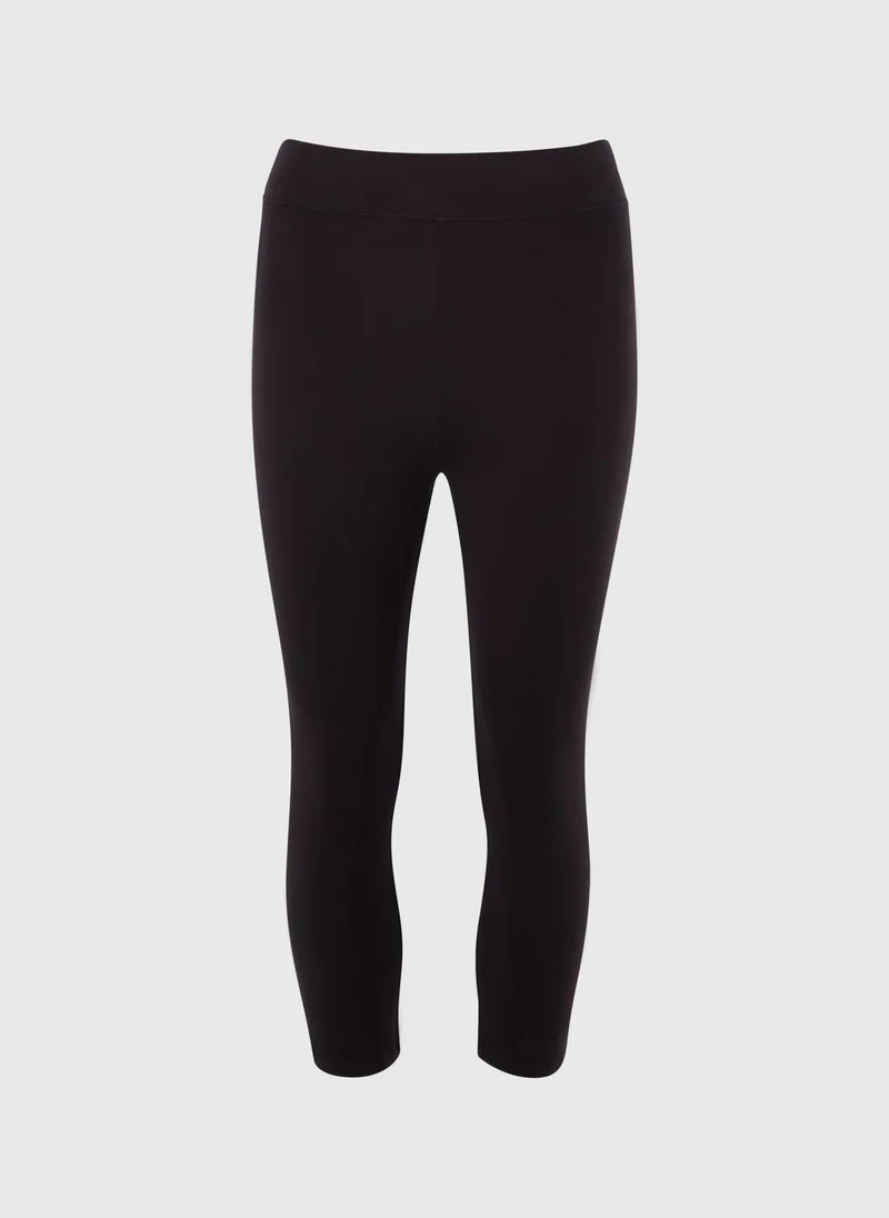 ماتلان Black Cropped Leggings