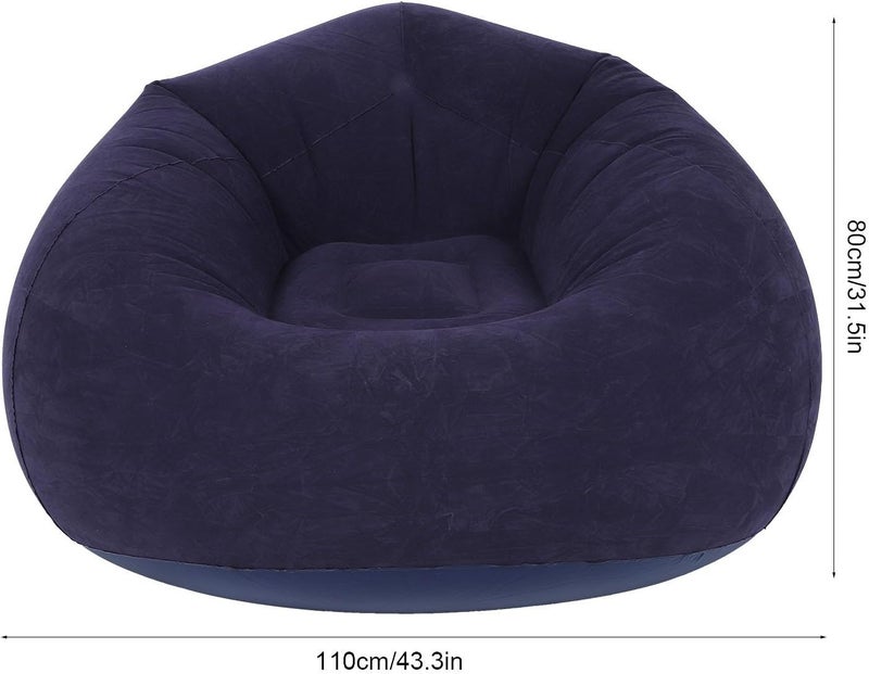 Luocute Inflatable Sofa, Ultra Soft Foldable Blow Up Chair for Adults, Portable Air Couch with Ergonomic Design, for Indoor Outdoor Camping Travel Beach - Image 3