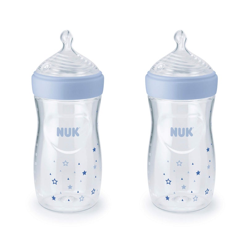 NUK Simply Natural Baby Bottles, 2 Count (Pack of 1) - Image 1