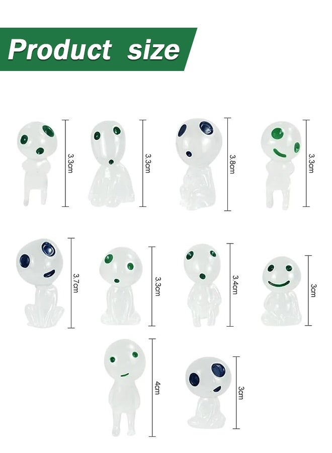 Sweet Life 20Pcs Glow in Dark Tree Elves Fairy Luminous Ghost Micro Landscape Accessories Miniature Tree Elves Decoration for Garden Landscape Aquarium Dollhouse Potted Plants Decoration - Image 5