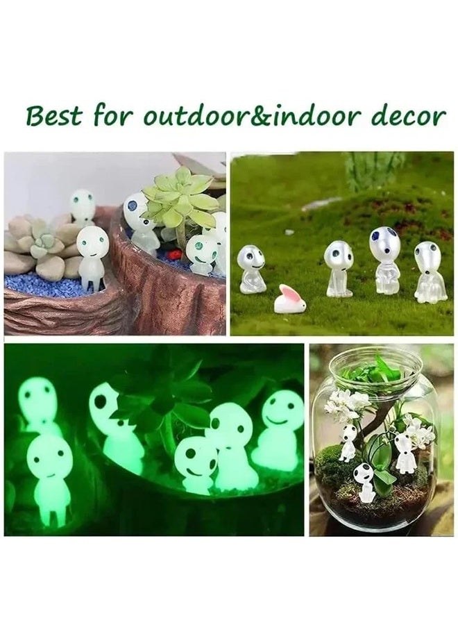 Sweet Life 20Pcs Glow in Dark Tree Elves Fairy Luminous Ghost Micro Landscape Accessories Miniature Tree Elves Decoration for Garden Landscape Aquarium Dollhouse Potted Plants Decoration - Image 4