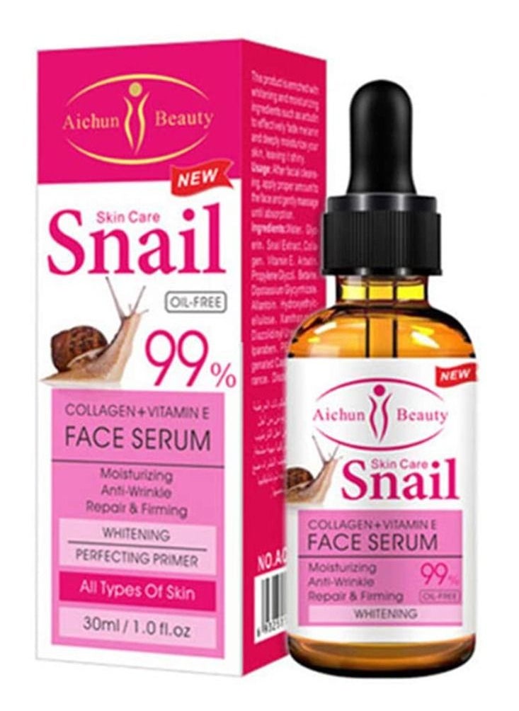 Aichun beauty Snail Collagen Plus Vitamin E Face Serum 30ml  - Image 2