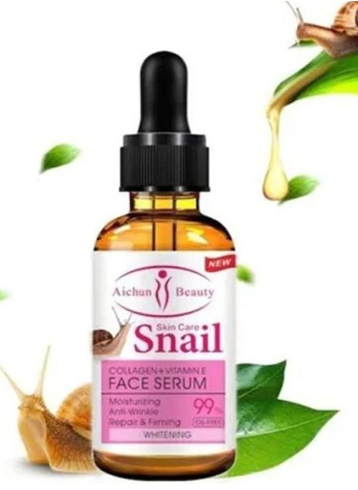 Aichun beauty Snail Collagen Plus Vitamin E Face Serum 30ml  - Image 3