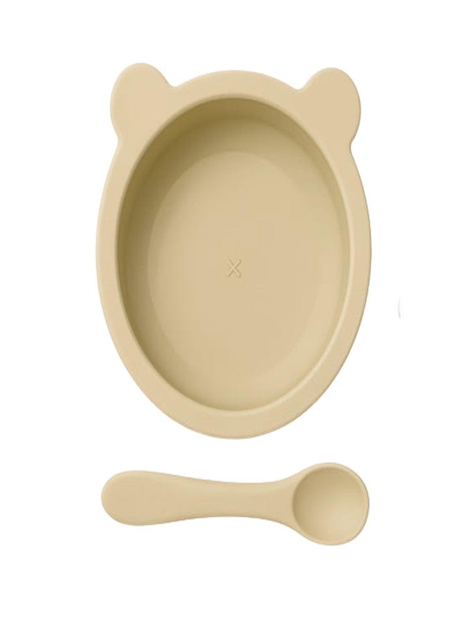 TAG24 Silicone Baby Feeding Bowl and Spoon Set for Babies with Suction Base, BPA-Free, Non-Slip, Safe for Infants and Toddlers Mealtime (Yellow) - Image 2