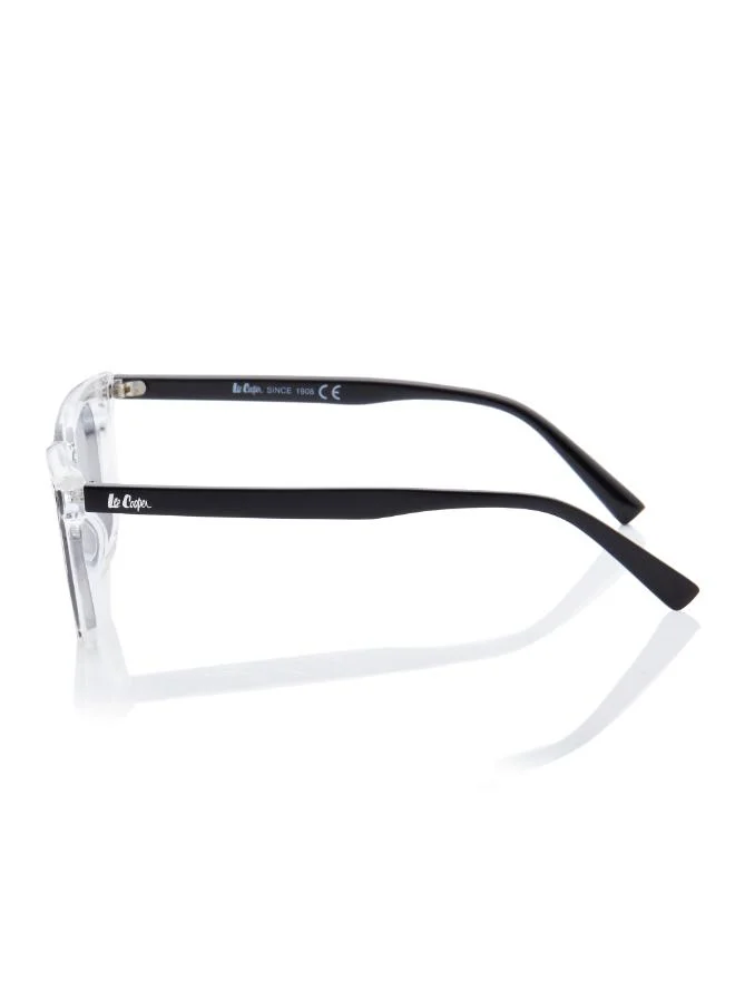 Lee Cooper Women's Pc Sunglasses Clear Frame Grey Mirror Lens 62mm  - LC1208C02
