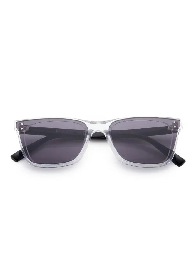 Lee Cooper Women's Pc Sunglasses Clear Frame Grey Mirror Lens 62mm  - LC1208C02
