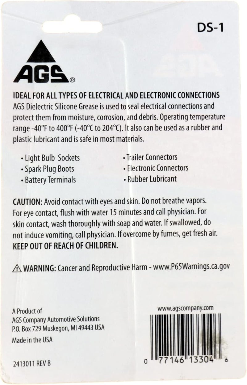 AGS INSULATING SILICONE GREASE 1.25 OZ WHITE - Image 2