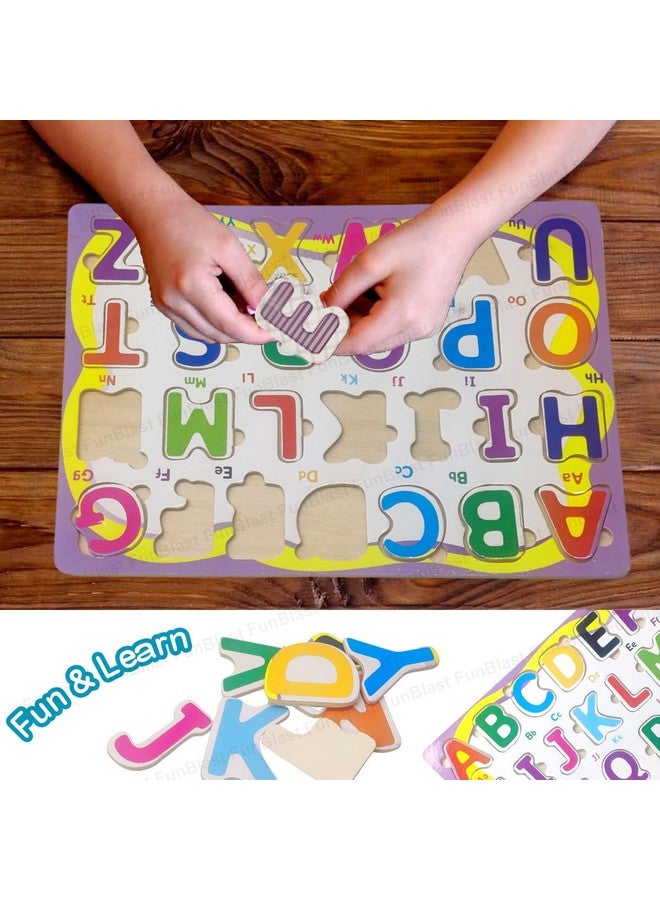 FunBlast Alphabet Learning Board for Kids - A B C Learning Toys for Children, Montessori Toys, Educational Learning Letters Puzzle Toys for 3+ Year Old Kids - Multicolor - Image 5