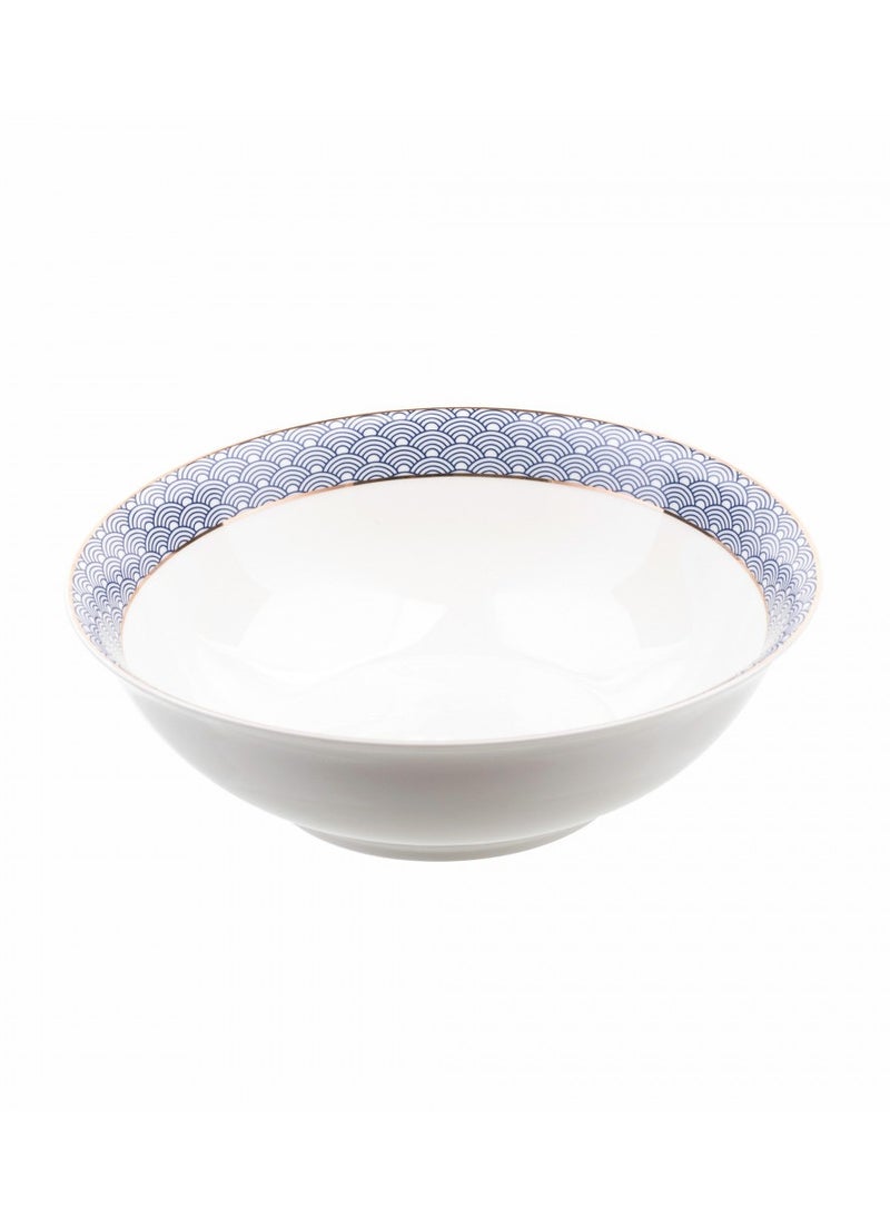 Hic Porcelain Dinner Set Blue Design With Gold Line 24 Pcs  - Image 5