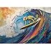 Hiwhy Vibrant Chameleon Surfing 1000 Piece Puzzle for Adults Challenging Puzzles Art Painting Jigsaw Puzzles Family Game Home Decor - Image 2