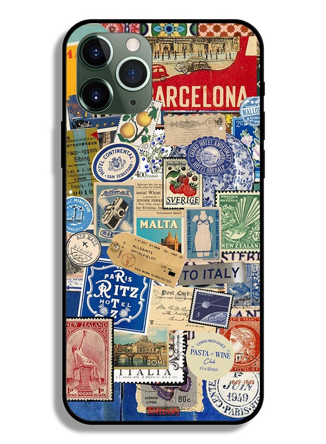 Tolwak Apple iPhone 11 Pro Max Protective Case Stickers Of Different Cities - Image 2