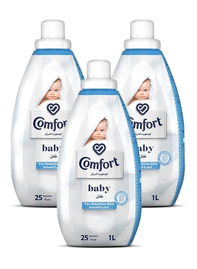 Comfort Concentrated Fabric Softener for Sensitive Skin 3x1L