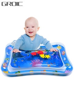 GROIC Inflatable Tummy Time Mat Play Mat Premium Baby Water Mat for Infants Toddlers is Neutral Funny Play Activity Center for Stimulation Growth Sensory Development as Baby Girl Boy Toys  - Image 1