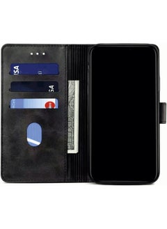 Eonaks Apple iPhone 8 Wallet Case Black with Stand  - Image 4
