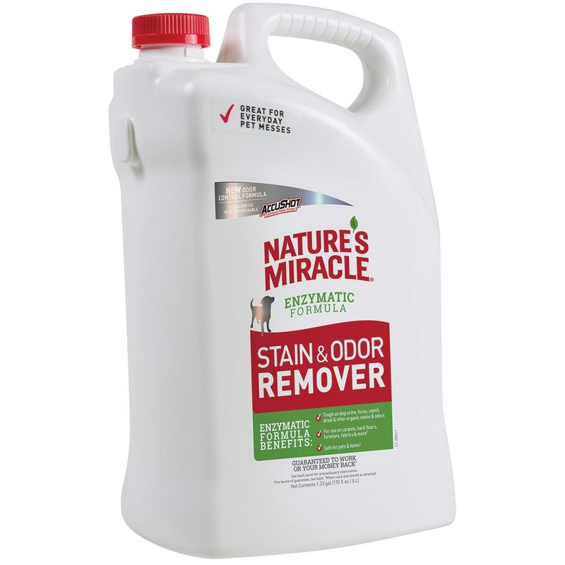 Nature's Miracle Stain and Odor Remover for Dogs, Odor Control Formula, Refill, 1.33 Gal - Image 1