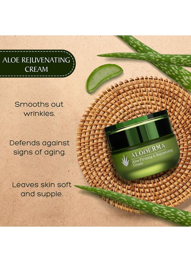 Aloderma Loderma Firming Face Cream With 75% Organic Aloe Vera Face And Neck Firming Cream With Hyaluronic Acid & Vitamin E Aloe Renewing Skin Firming Cream Reduce Appearance Of Fine Lines And Wrinkles  - Image 5
