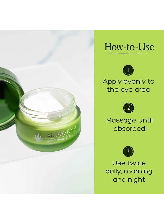 Aloderma Loderma Firming Face Cream With 75% Organic Aloe Vera Face And Neck Firming Cream With Hyaluronic Acid & Vitamin E Aloe Renewing Skin Firming Cream Reduce Appearance Of Fine Lines And Wrinkles  - Image 4