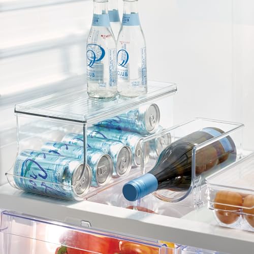 InterDesign iDesign Soda Can Organizer with Lid for Pantry or Refrigerator - Clear - Made in USA - Image 5