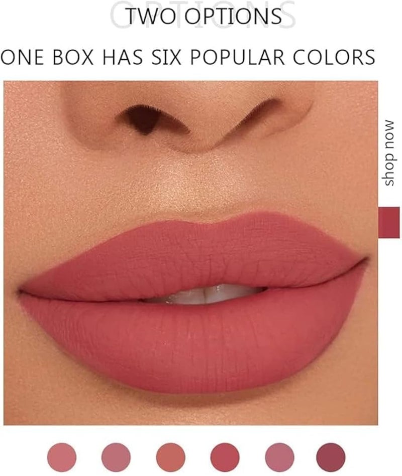 Colors Matte Liquid Lips golss Set,Super Stay Liquid Velvet Lipstick Non-stick Cup Waterproof Long Lasting Lip Gloss Set for Women (208, 1pc) - Image 3