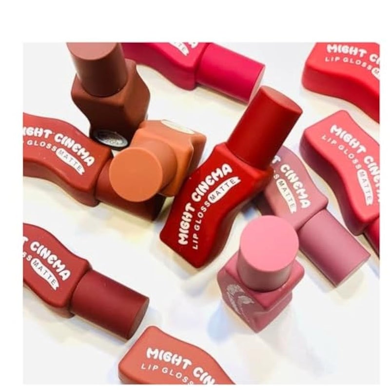 Colors Matte Liquid Lips golss Set,Super Stay Liquid Velvet Lipstick Non-stick Cup Waterproof Long Lasting Lip Gloss Set for Women (208, 1pc) - Image 1