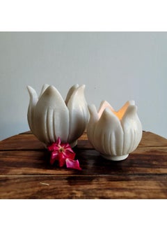 R&M RM Tealight Candle Holder 3 inch & 4 inch Candle Holders True Natural Marble with, Center Table Decoration, Coffee Table Centerpiece for Wedding Dinning Party, Premium Candle Holder  - Image 3