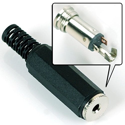 CESS 2.5mm Stereo Female Balanced TRS Plug Jack Socket Connectors, Soldering Type, 10 Pack, Matte Black Hexagonal Plastic Housing - Image 4
