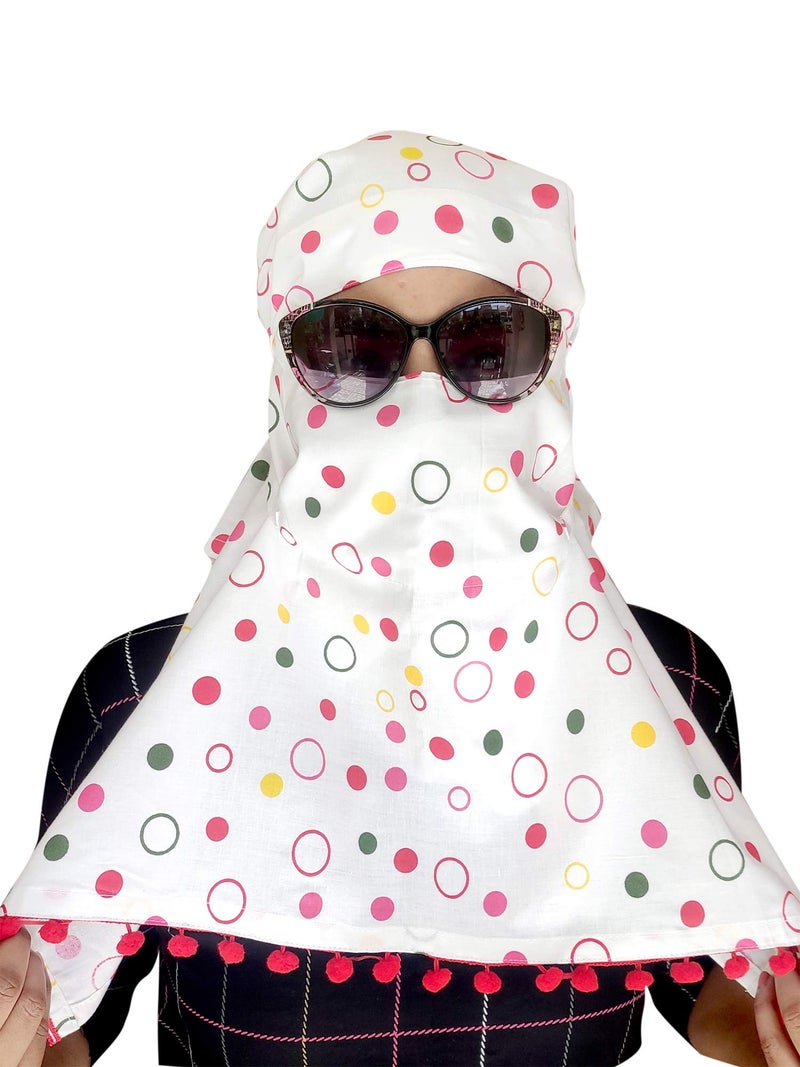 Switchon Pure Cotton Multi Color Scarf Cum Hijab For 12 Yrs And Above Female(Multi) - Image 1