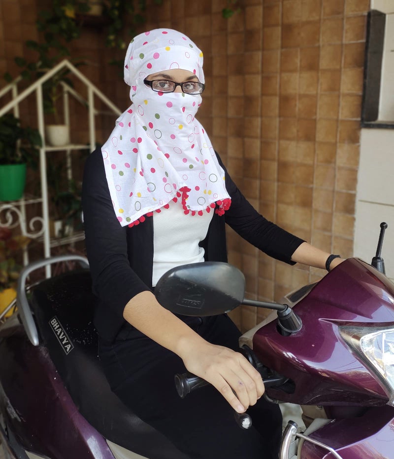 Switchon Pure Cotton Multi Color Scarf Cum Hijab For 12 Yrs And Above Female(Multi) - Image 5