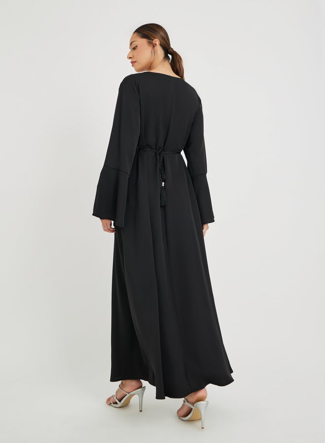Amirah Amirah Embellished Round Neck Belted Jabaliya  - Image 4