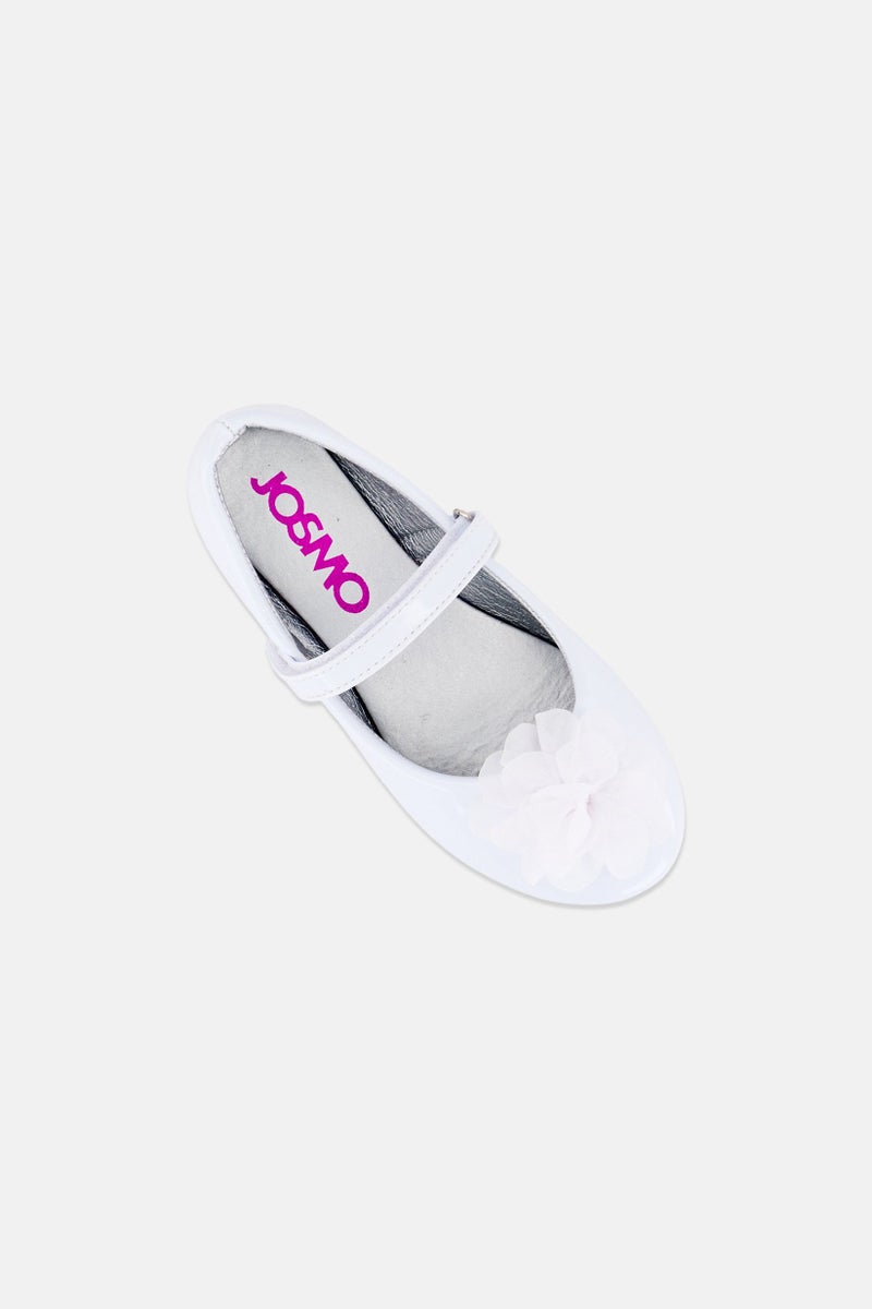 Josmo Toddlers Girl Velcro Closure Shoes, White - Image 4