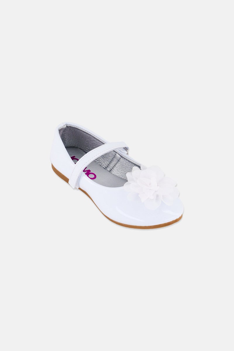 Josmo Toddlers Girl Velcro Closure Shoes, White - Image 1