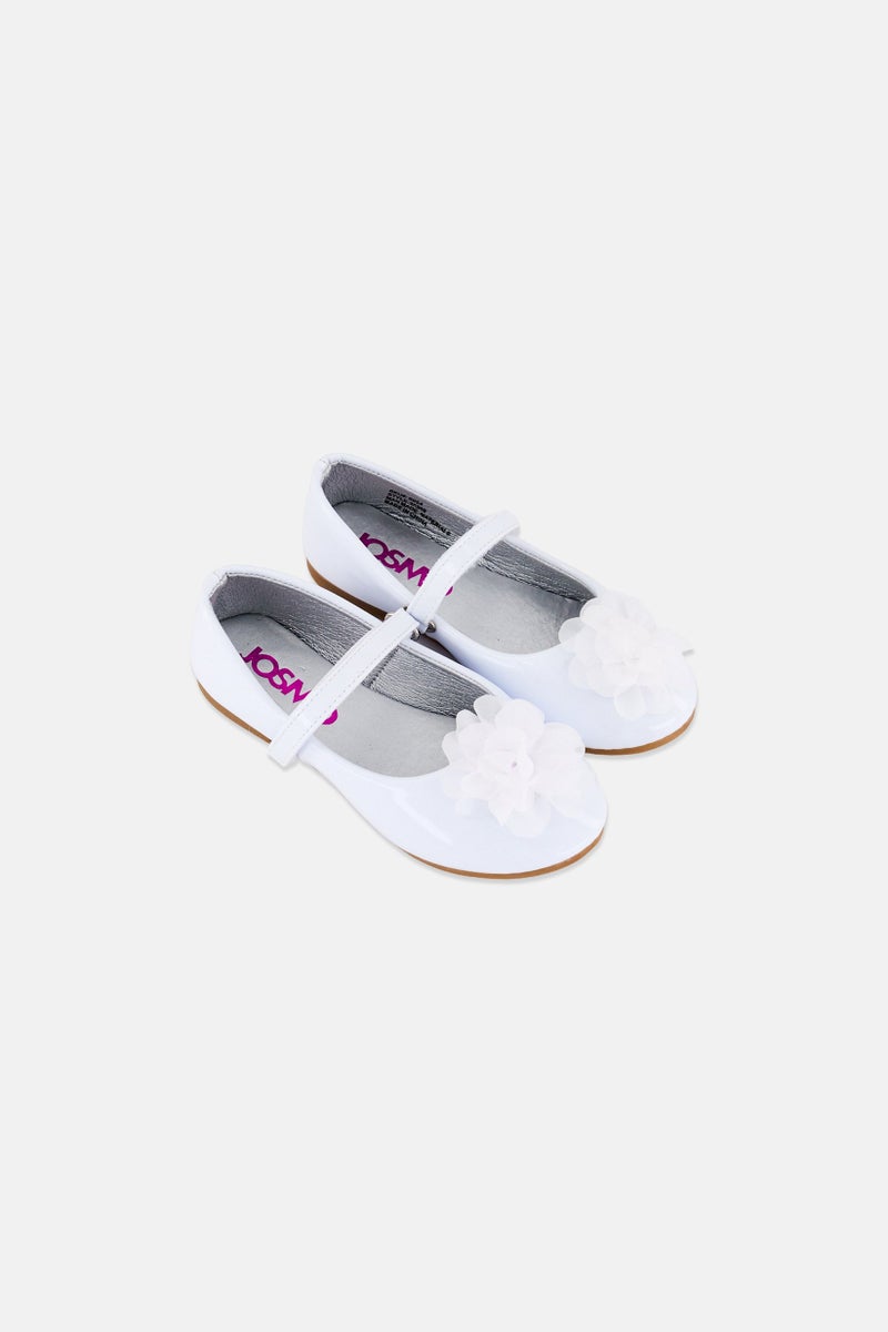 Josmo Toddlers Girl Velcro Closure Shoes, White - Image 3