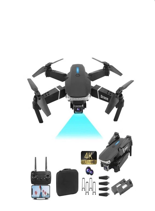 E88 PRO Ayoo 4K HD Drone – WiFi FPV Quad-Copter with Dual Camera, Advanced Stability, Gesture & Voice Control, 360° Aerial Spins, One-Key Return, Headless Mode, Smart Altitude Hold, Long Battery Life & Foldable Design – Perfect for Travel, Aerial Photography & Beginners - Image 1