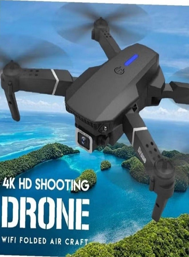 E88 PRO Ayoo 4K HD Drone – WiFi FPV Quad-Copter with Dual Camera, Advanced Stability, Gesture & Voice Control, 360° Aerial Spins, One-Key Return, Headless Mode, Smart Altitude Hold, Long Battery Life & Foldable Design – Perfect for Travel, Aerial Photography & Beginners - Image 3