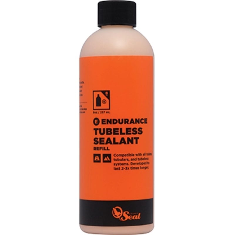 Orange Seal - Endurance Formula Tubeless Bike Tire Sealant| Long Lasting, Fast Sealing | for MTB, Road, CX and Gravel Bicycle Tires | 8oz Refill - Image 1