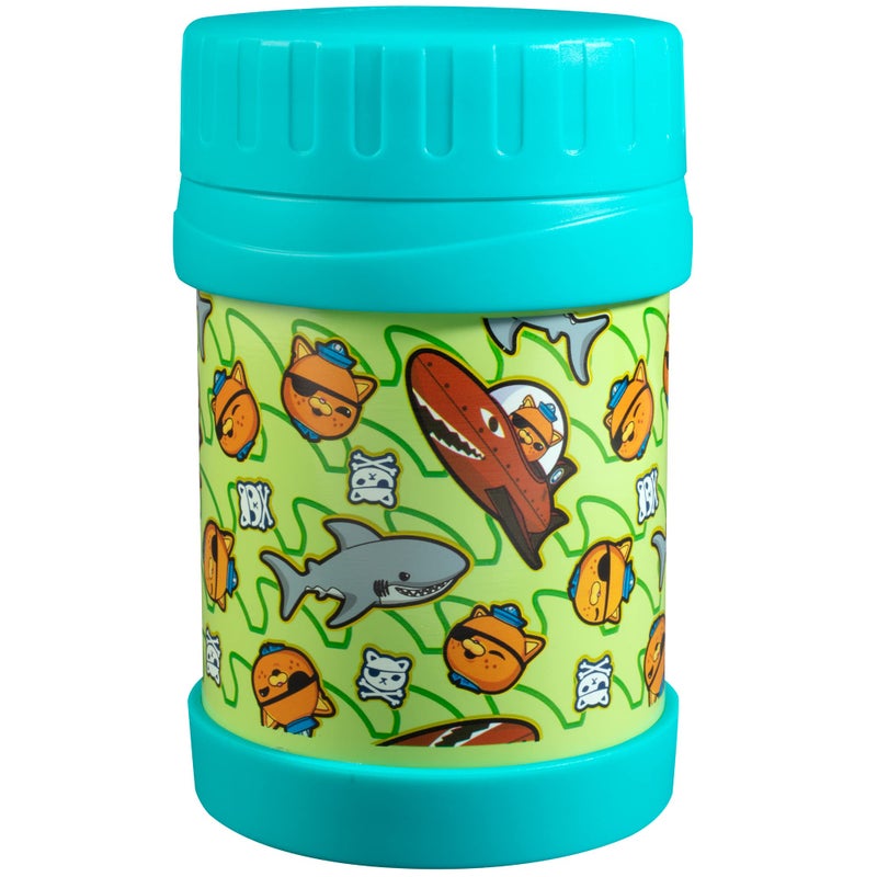 SCS Direct Octonauts Stainless Steel Insulated Lunch 13 oz Jar for Kids - Large Leak-Proof Storage Container for Hot & Cold Food  Soups  Liquids - BPA Free - Fits Most Lunch Boxes and Bags - Teal - Image 1