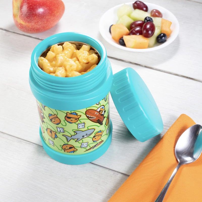 SCS Direct Octonauts Stainless Steel Insulated Lunch 13 oz Jar for Kids - Large Leak-Proof Storage Container for Hot & Cold Food  Soups  Liquids - BPA Free - Fits Most Lunch Boxes and Bags - Teal - Image 2