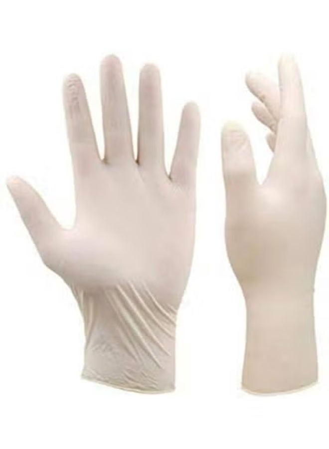Powder-Free Latex Examination Gloves, 4.5 mil Disposable Medical Gloves, Food Safe, Available in Multiple Sizes - Image 1