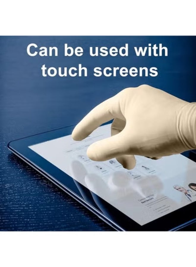 Powder-Free Latex Examination Gloves, 4.5 mil Disposable Medical Gloves, Food Safe, Available in Multiple Sizes - Image 4