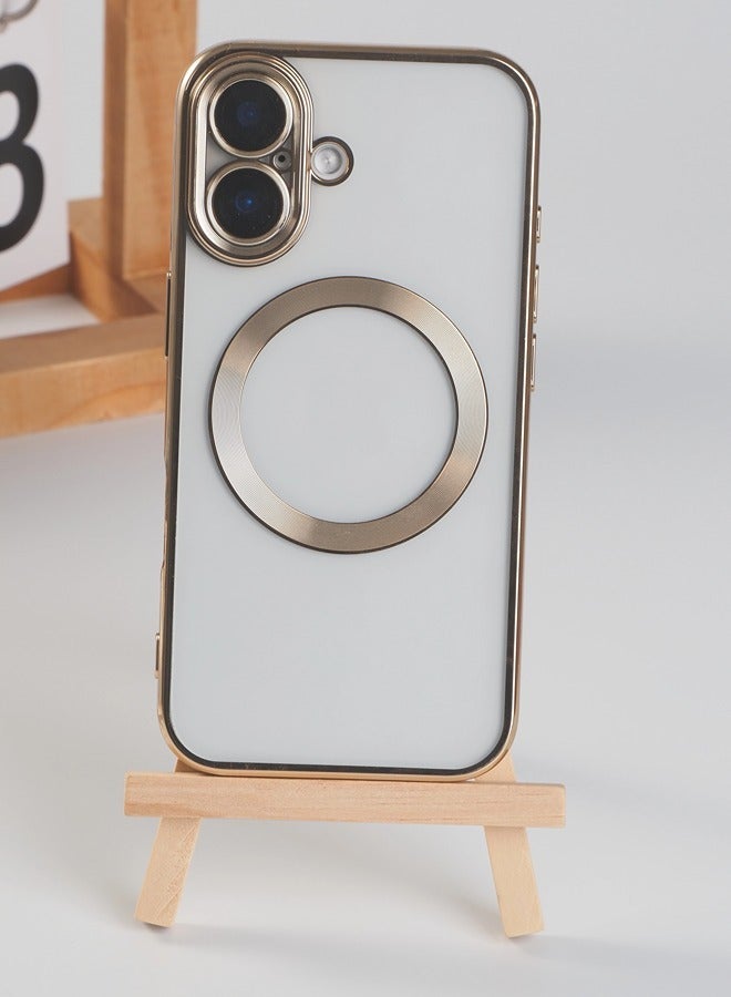 ShebSheb iPhone 16 Plus Case Glitter, Clear Magnetic Phone Cases with Camera Lens Protector [Compatible with MagSafe] Bling Sparkle Plating Soft TPU Shockproof Protective Cover Women Girls - Image 5