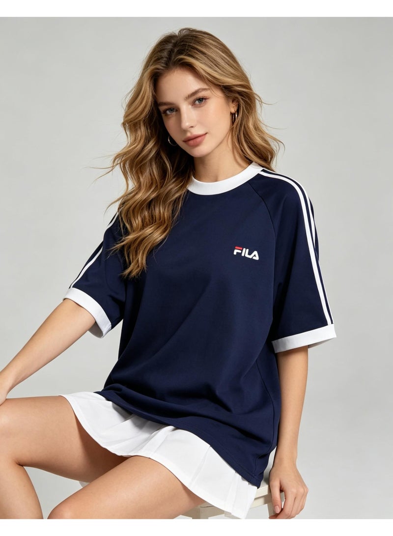 FILA round neck short-sleeved shirt, unisex. Suitable for outdoor sports and fitness. - Image 4
