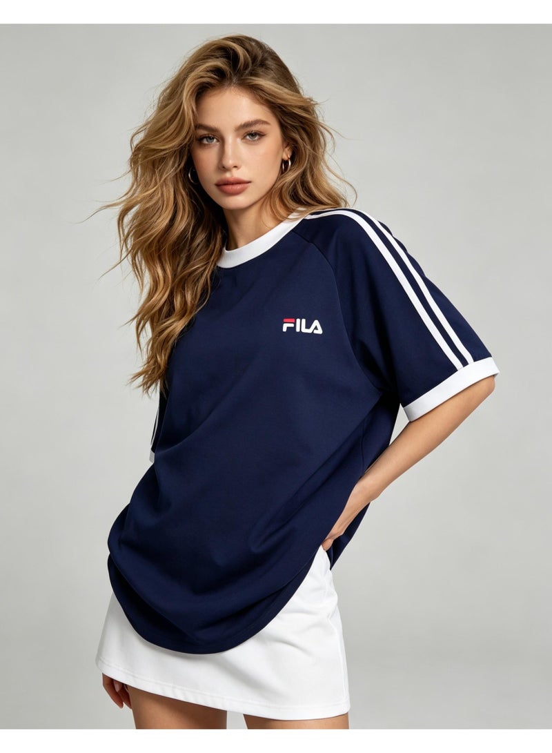 FILA round neck short-sleeved shirt, unisex. Suitable for outdoor sports and fitness. - Image 2